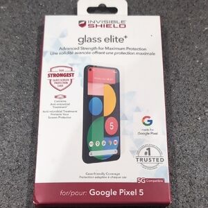 InvisibleShield Glass Elite+ Screen Protector for Google Pixel 5 - Clear